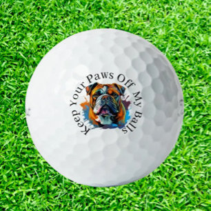 Balles De Golf Cadeau pour les golfeurs qui aiment les bulldogs