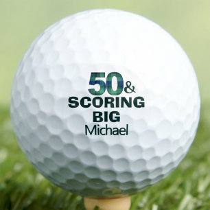 Balles De Golf Cadeau pour papa pour son 50e anniversaire Scoring
