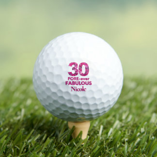 Balles De Golf Cadeau rose pour les 30 ans de soeur Fabulosa
