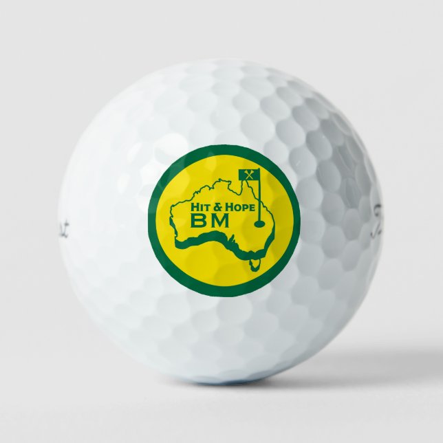 Balles De Golf Cadeaux de golf australiens (Recto)