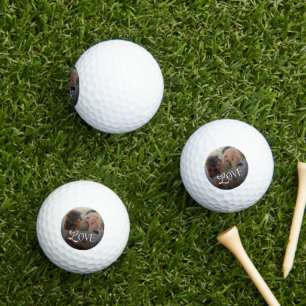 Balles De Golf Cadeaux de mariage personnalisés avec photo de cou