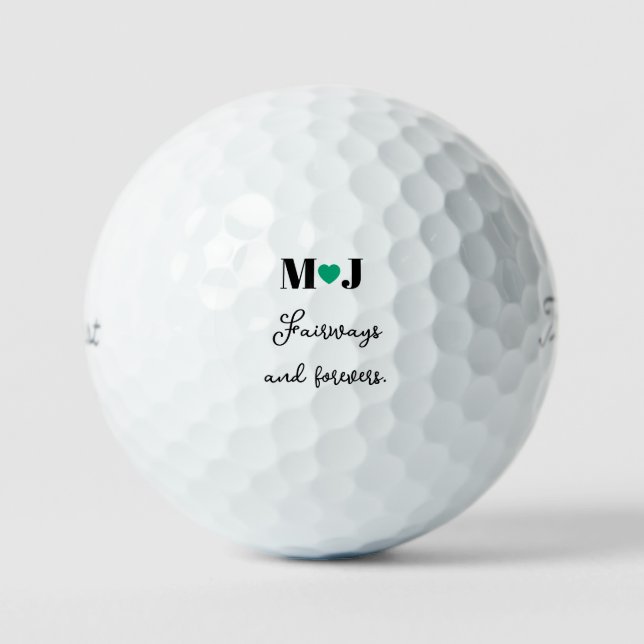 Balles De Golf Cadeaux de mariage pour le parcours de golf 'Fairw (Recto)