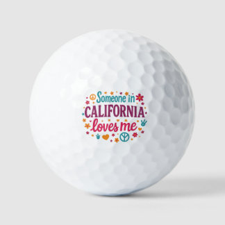 Balles De Golf Cadeaux drôles pour quelqu'un en Californie qui m'