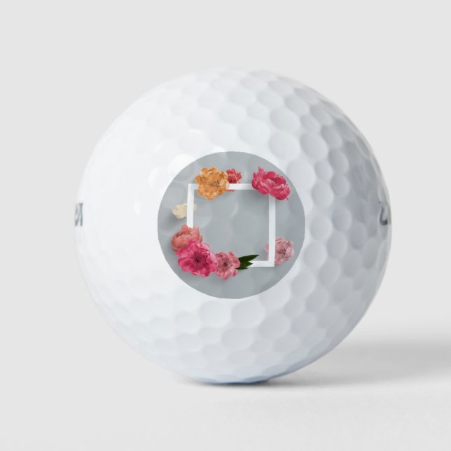 Balles De Golf Cadre de fleurs (Devant)