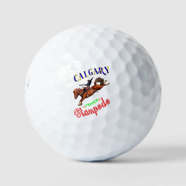 Balles De Golf Calgary Yeehaw Stampede (Devant)