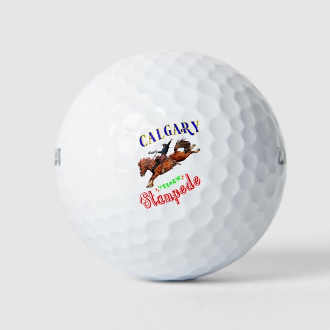 Balles De Golf Calgary Yeehaw Stampede (Devant)