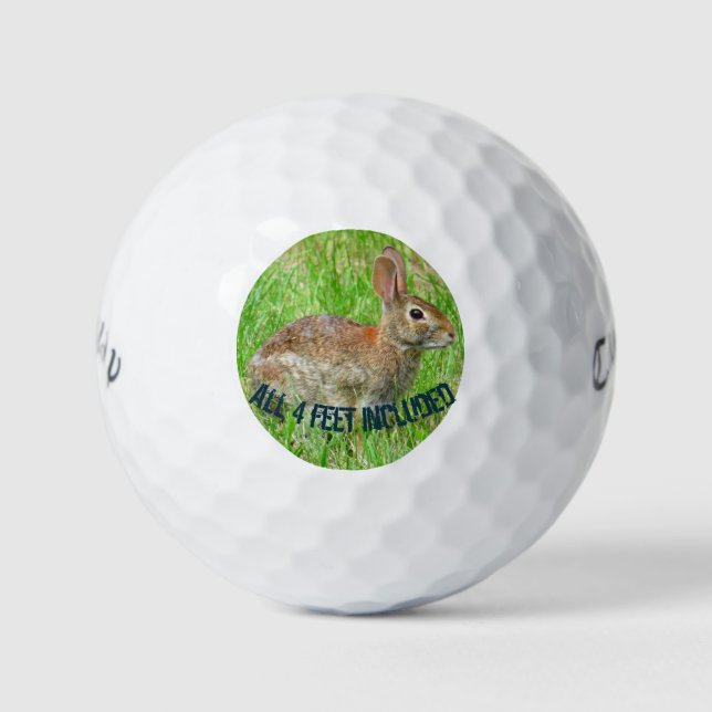 Balles De Golf Callaway Golf Balls Lucky Rabbits Édition pieds (Devant)