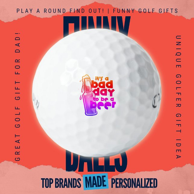 Balles De Golf Callaway Supersoft 19e Trou Mauvaise Journée pour  (Custom Printed Brand Name Golf Balls By PlayARoundFindOut - Zazzle's premiere golf gift shop)