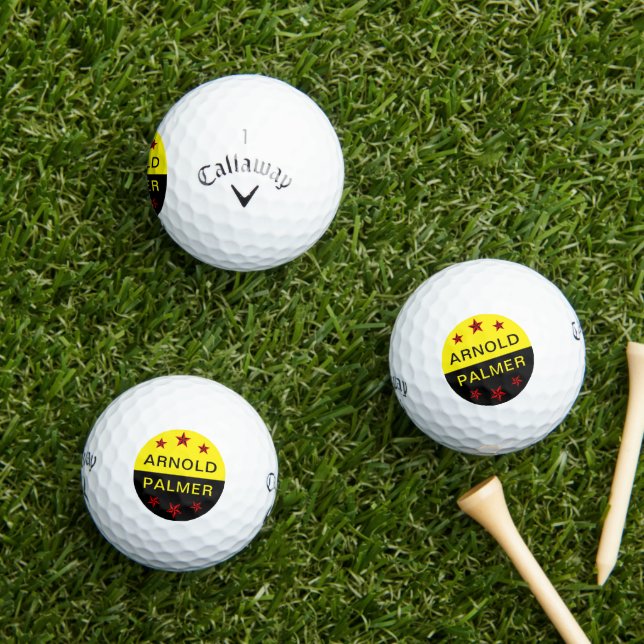 Balles de golf Callaway Supersoft avec nom personn (Herbe in situ)