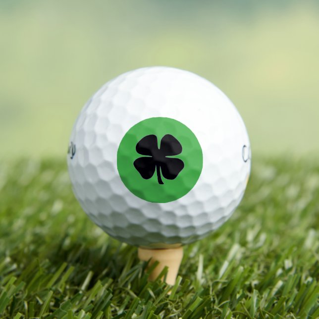 Balles de golf Callaway Warbird vert Trèfle Noir 1 (T-shirt Insitu)