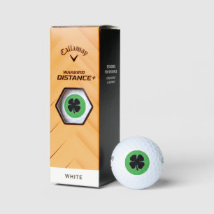 Balles de golf Callaway Warbird vert Trèfle noir 3