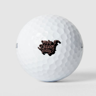 Balles De Golf Calligraphie autocollant faire que cela arrive auj