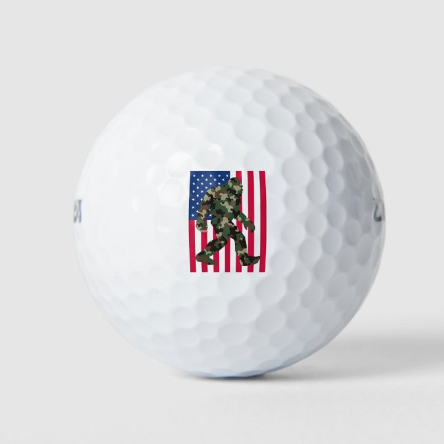 Balles De Golf Camo Bigfoot Sasquatch (Devant)
