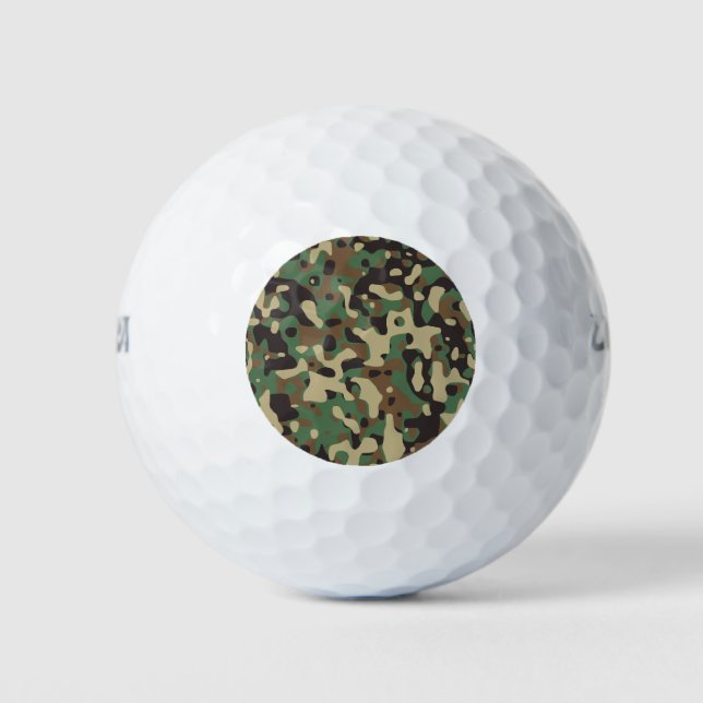 Balles De Golf Camo Woodland (Devant)