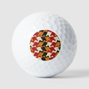 Balles De Golf Camouflage tête de licorne, répétition motif.