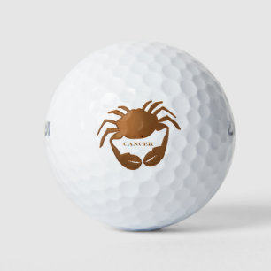 Balles De Golf Cancer Crabe Zodiac
