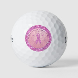 Balles De Golf Cancer du sein Pink Ribbon Golf Balls