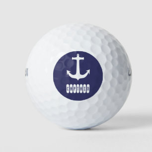 Balles De Golf Capitaine Ancre Sea Ocean Sailing
