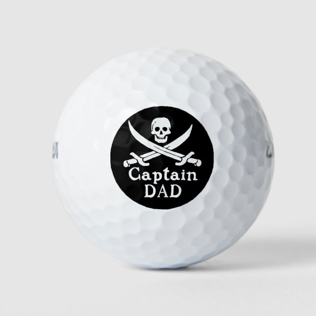 Balles De Golf Capitaine Papa - Classique (Devant)