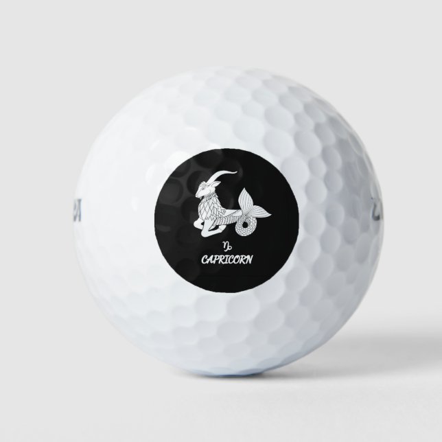 Balles De Golf Capricorne Silhouette (Devant)