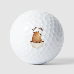 Balles De Golf Capybara Golf Ball, Cute, Unique, Capyccino, Café