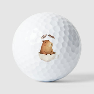 Balles De Golf Capybara Golf Ball, Cute, Unique, Capyccino, Café