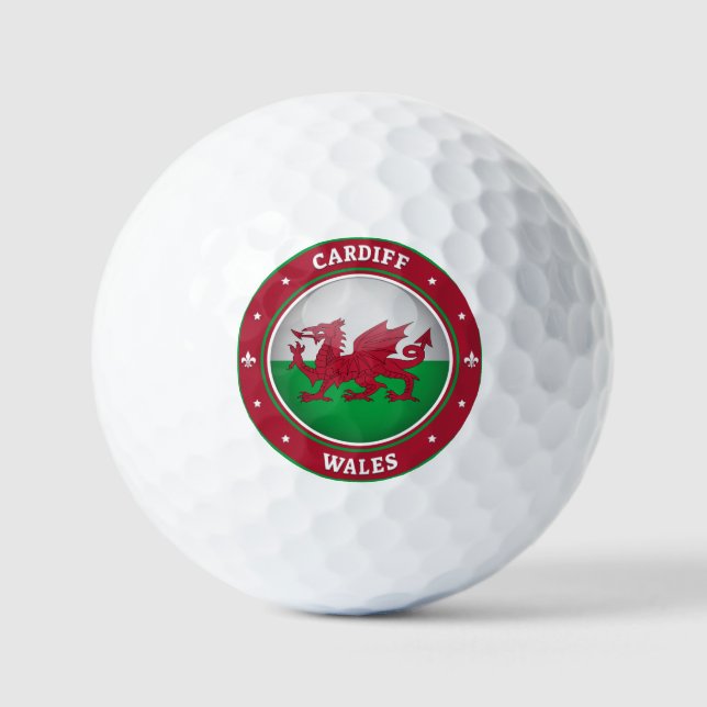 Balles De Golf Cardiff Wales (Recto)