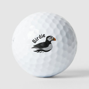 Balles De Golf Caricature adorable en nage de Puffin Atlantique