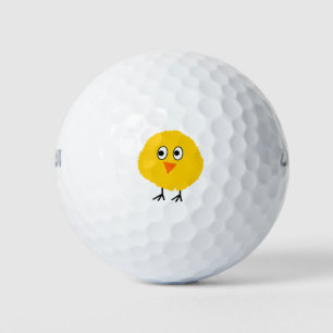 Balles De Golf Caricature au poulet mignon