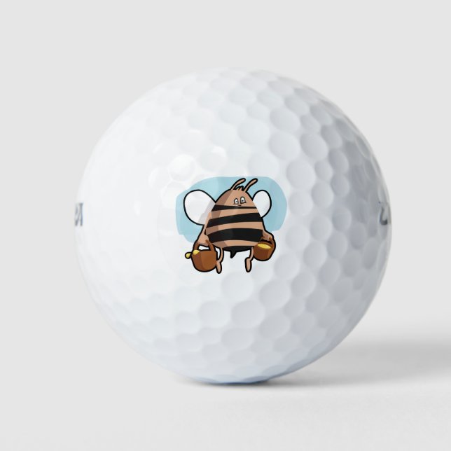 Balles De Golf Caricature d'abeille (Devant)