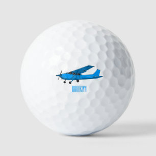 Balles De Golf Caricature d'avion à voilure fixe