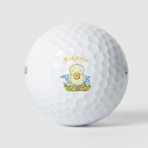 Balles De Golf Caricature jaune mignon pour canard bébé