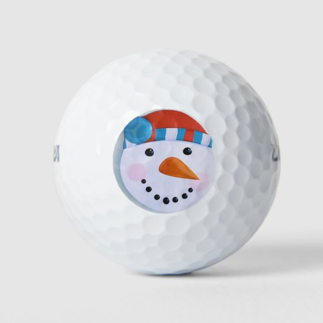 Balles De Golf Carotte de neige Nez Noël hiver (Devant)