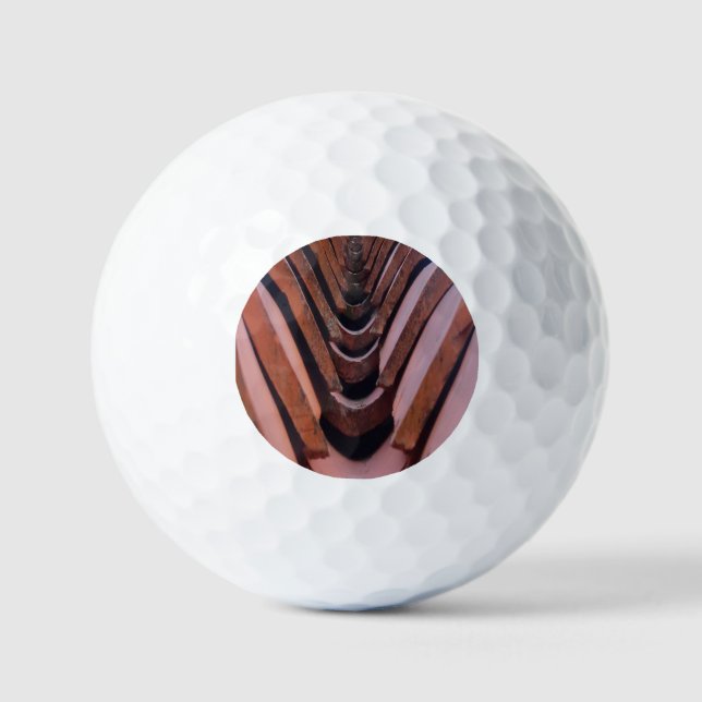 Balles De Golf Carreaux de toit rustiques avec perspective unique (Recto)