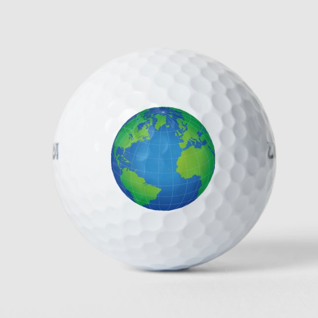 Balles De Golf Carte du monde (Devant)