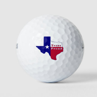 Balles De Golf Carte du Texas Proud
