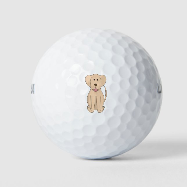 Balles De Golf Cartoon de chien Extraordinaire Labrador Retriever (Devant)