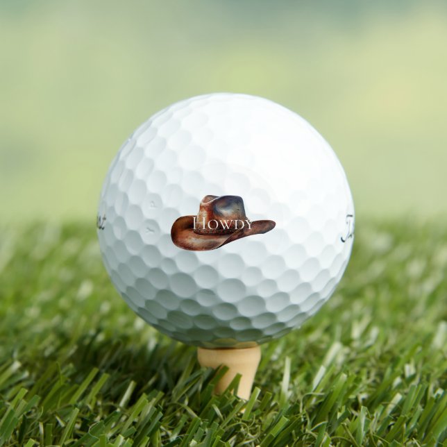 Balles De Golf Casquette rustique Brown Cowboy (T-shirt Insitu)
