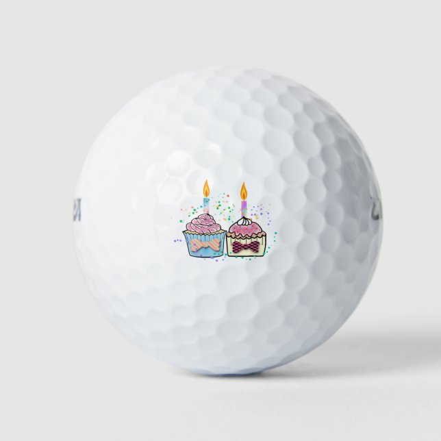 Balles De Golf Casse-chandelle fête d'anniversaire (Devant)