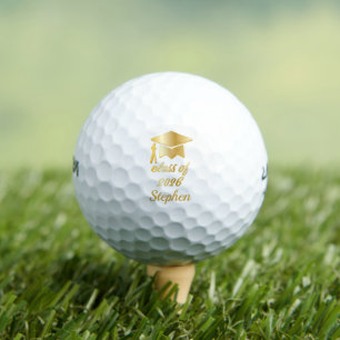 Balles De Golf Catégorie de Monogramme Or 2025 Nom Balls de gol