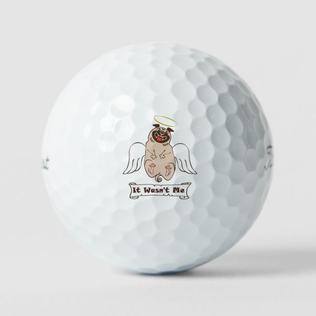 Balles De Golf Ce n'était pas moi ange carlin drôle de citation (Recto)