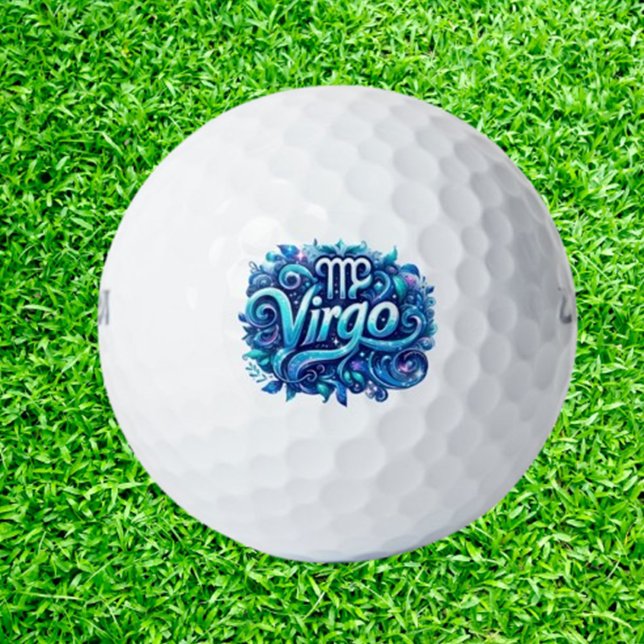 Balles De Golf Celebrating Virgo  (Celebrate your special day with friends and dive into fun on the greens!)