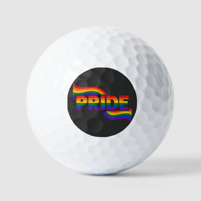 Balles De Golf Célébration arc-en-ciel de la fierté (Recto)