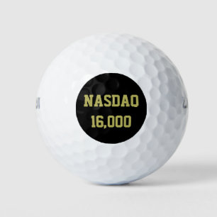 Balles De Golf Célébration du marché Stock NASDAQ 16000