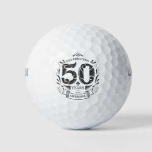 Balles De Golf Célébrer 50 ans d'être génial