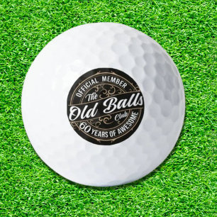 Balles De Golf Célébrer 60 ans Extraordinaires