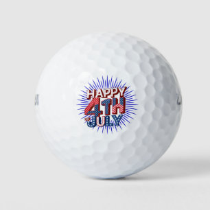 Balles De Golf Célébrez 4 juillet avec Patriotic USA Designs