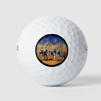 Balles De Golf "Célébrez vos rayures uniques" Zebra Art