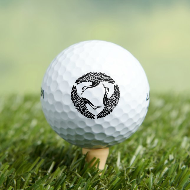 Balles De Golf Cercle de trois grues (T-shirt Insitu)