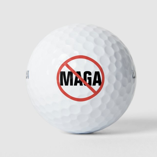 Balles De Golf Cercle rouge pas signe d'opinion politique anti-MA (Devant)